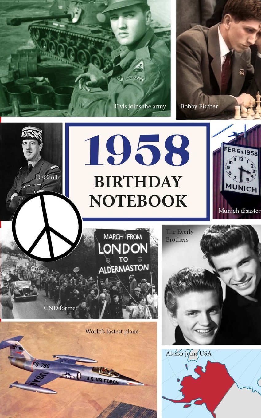 1958 Birthday Notebook: a great alternative to a birthday card