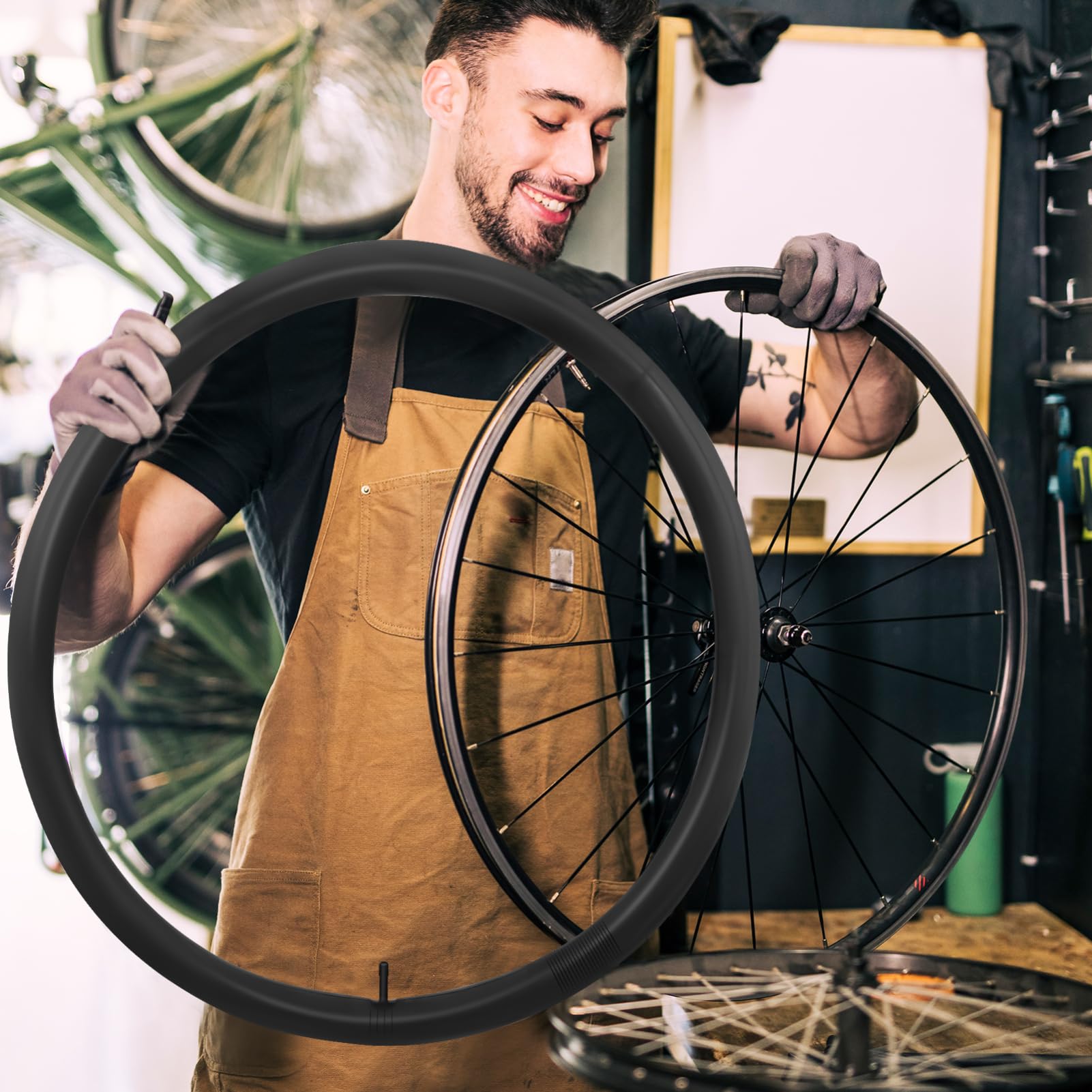 UPKOCH 2 Stück Fahrradschläuche 26x1,75/2,125 Butyl Schläuche Für Mountainbike Und Rennrad Robust Und Widerstandsfähig Ersatz Innenschlauch Für Fahrräder Fahrradreparatur Und Wartung