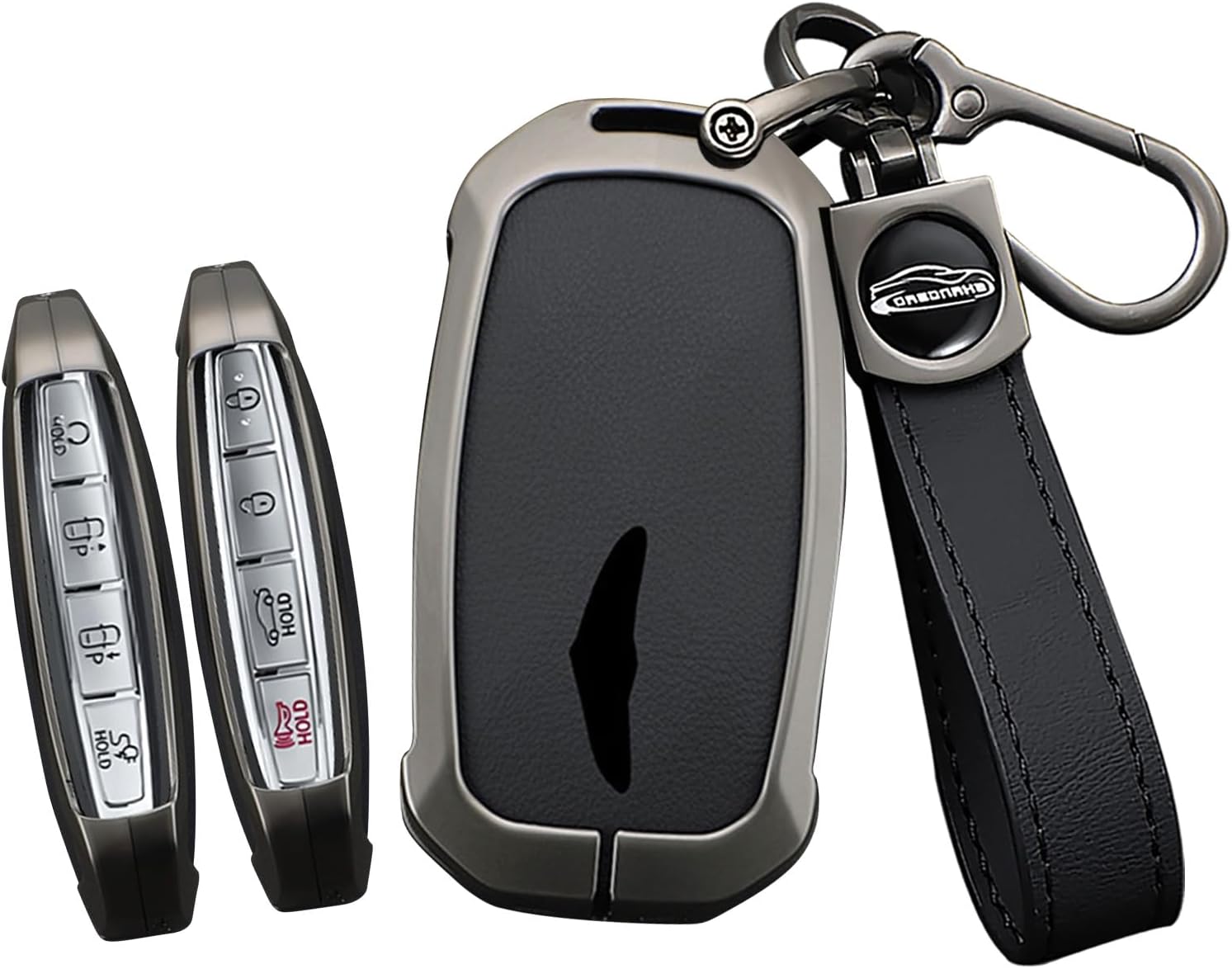 Key Case Cover Fit for Genesis GV60 GV80 G70 G90 2025 2024 2023 Metal Smart Key Fob Holder Key Protector Accessories