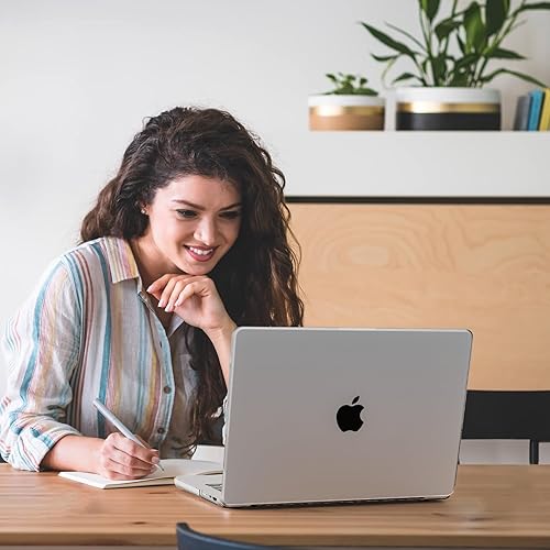 Miniatura 6 de Funda compatible con MacBook Pro de 14 pulgadas 2023 2022 2021 M2 A2779 A2442 M1 ProMax Chip con Touch ID, cubierta rígida esmerilada, antigrietas,