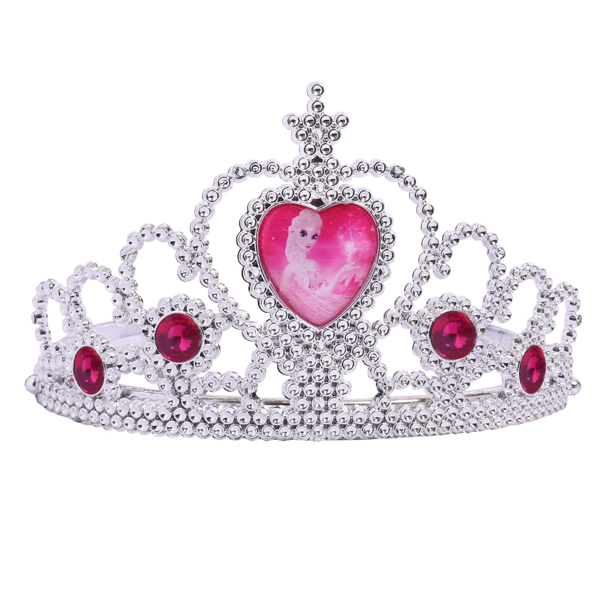 Funcart Frozen Princess Silver Tiara-Hot Pink (B09RPZ8G3L) Amazon Price History, Amazon Price Tracker