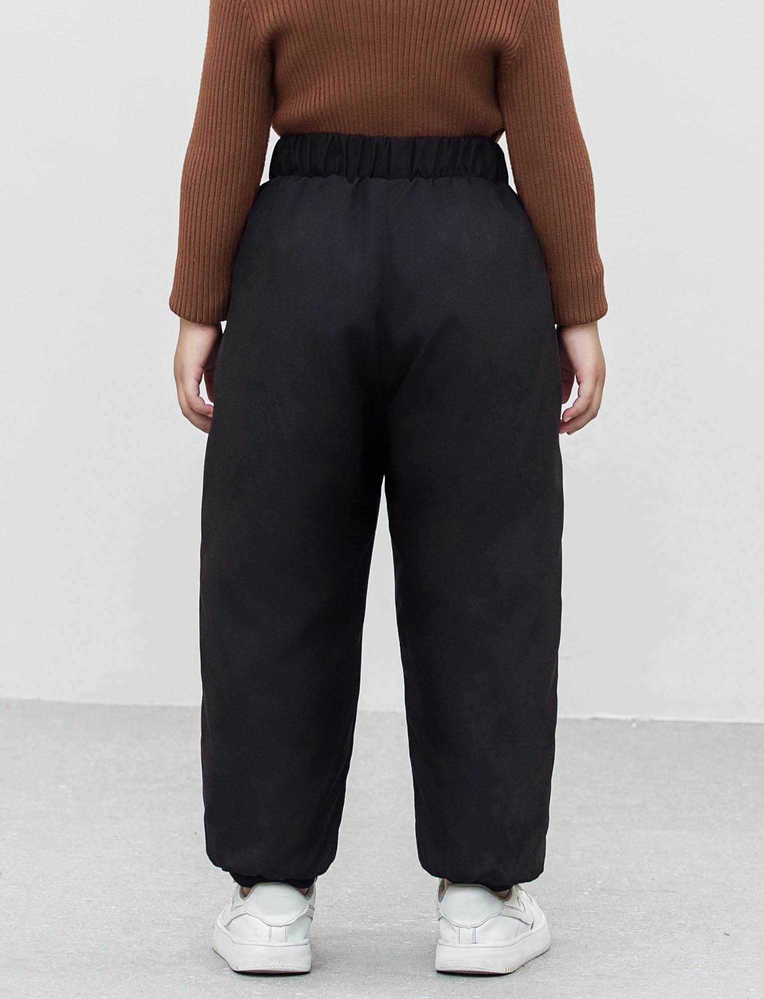 Maeau Pantalones de plumón para niños, cálidos, para la nieve, para niños, niñas, acolchados, ligeros, con bolsillos, 104-164