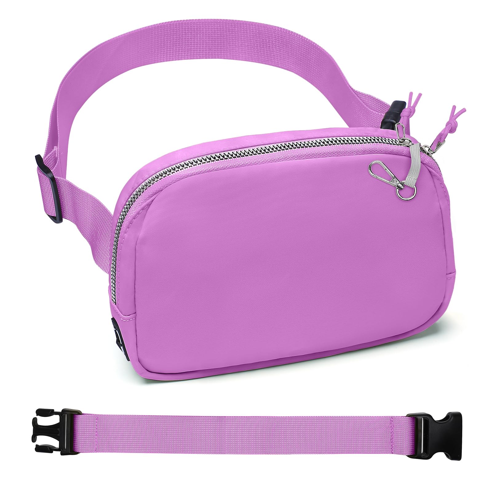 Mini Belt Bag for Women, RFID Small Fanny Pack, Womens Fashion Waist Packs with Extender Strap, Crossbody Bum Bags