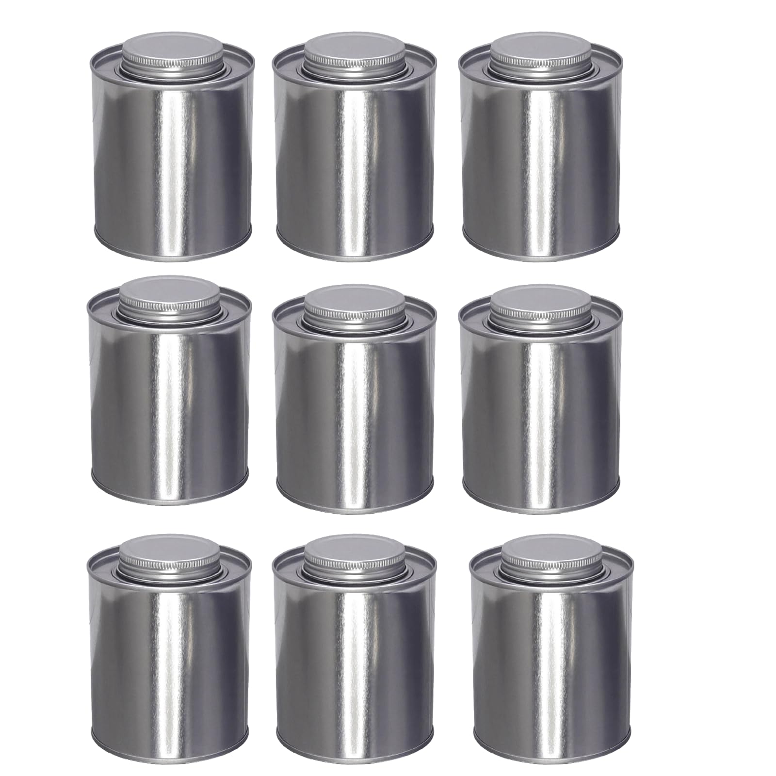 Boîte de Grains de café en Fer Blanc argenté, 9 pièces, boîte en Fer Blanc hermétique, boîtes de Cuisine, boîte de thé pour comptoir Pots de Rangement