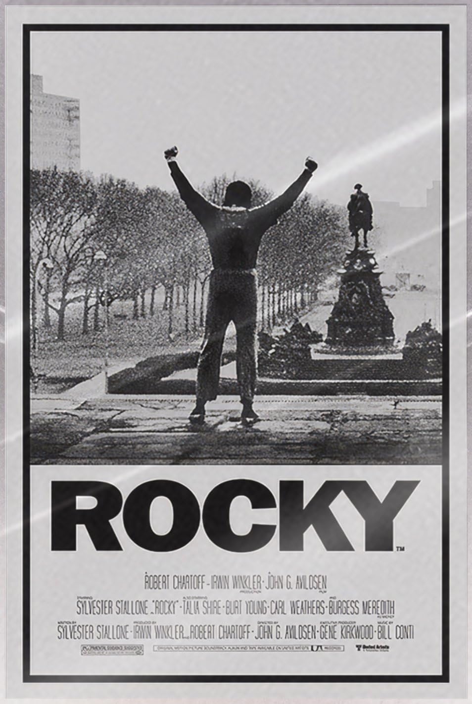 POSTER STOP ONLINE Rocky - Movie Poster (Regular Style - Victory Pose) (Size: 24" x 36") (Laminated Poster)