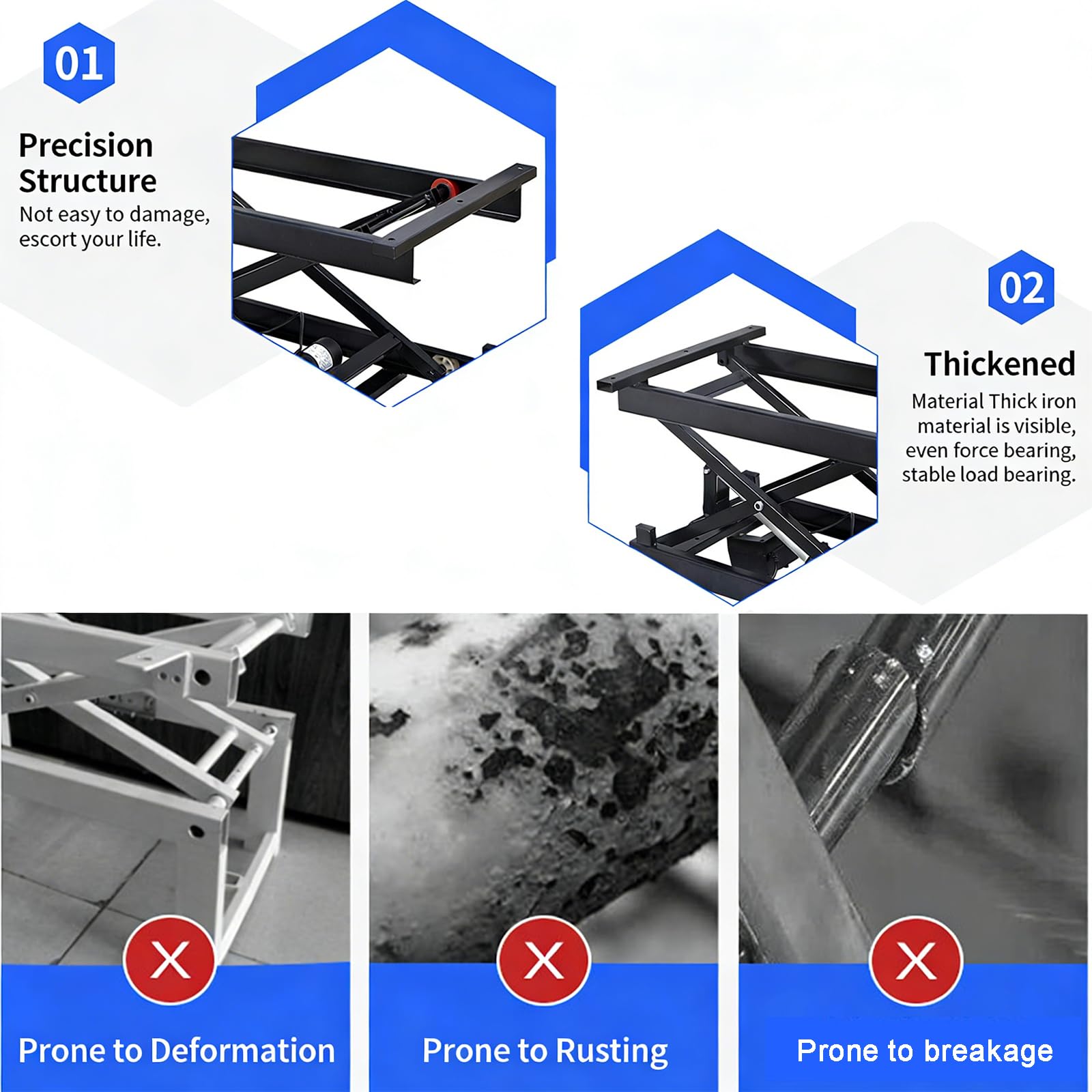Plataforma Elevadora De Tijera Capacidad De 60kg︱Elevador De Tijera De Plataformade Plegable Ajustable En Altura 18-68cm︱Mesa Elevadora Estacionaria con Mando a Distancia Wired