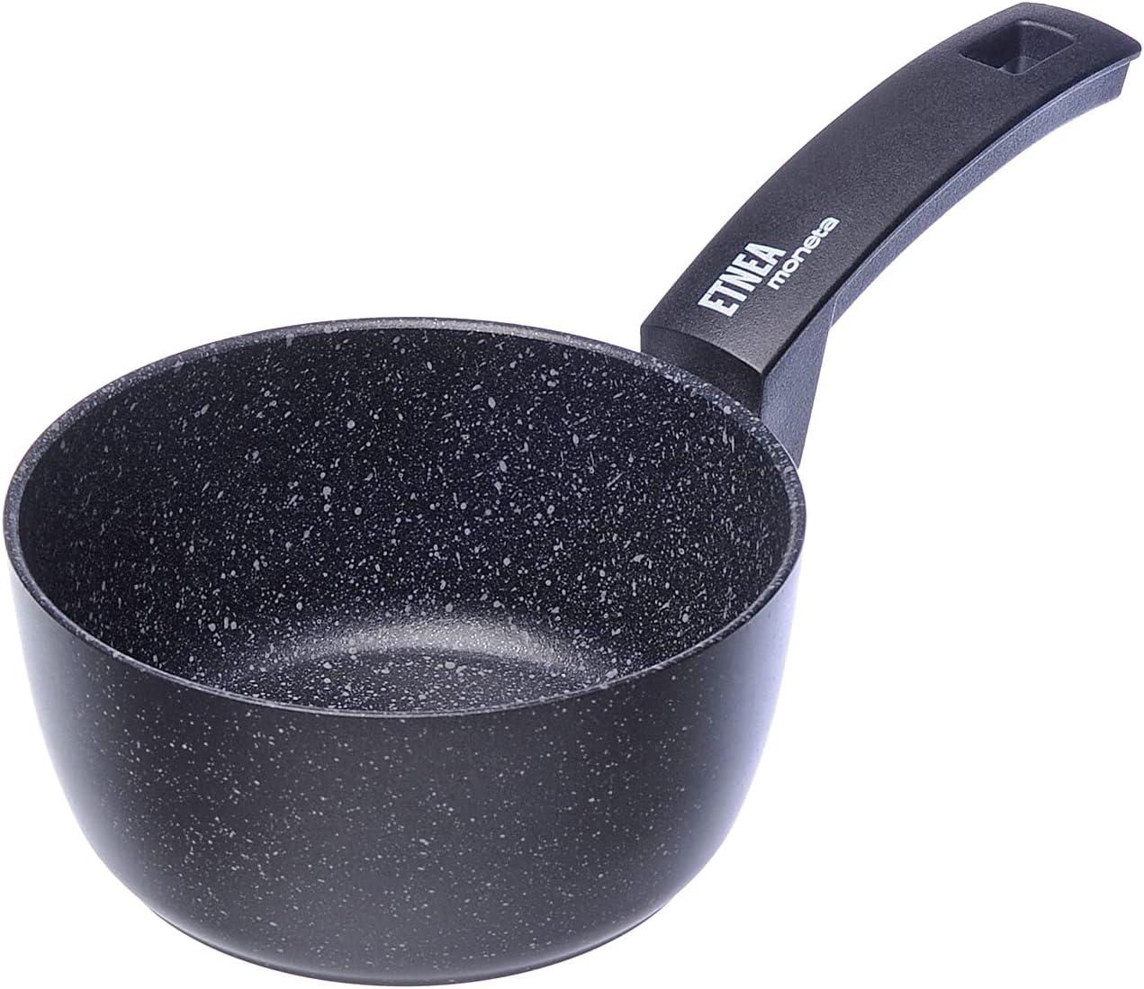 Moneta Etnea Sauce Pan, Casserole Stone Surface Non-Stick and Anti-Scratch Coating, 16 cm