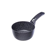 Moneta Etnea – Casseruola 1 manico 16cm, Effetto pietra, Alluminio forgiato, Made in Italy