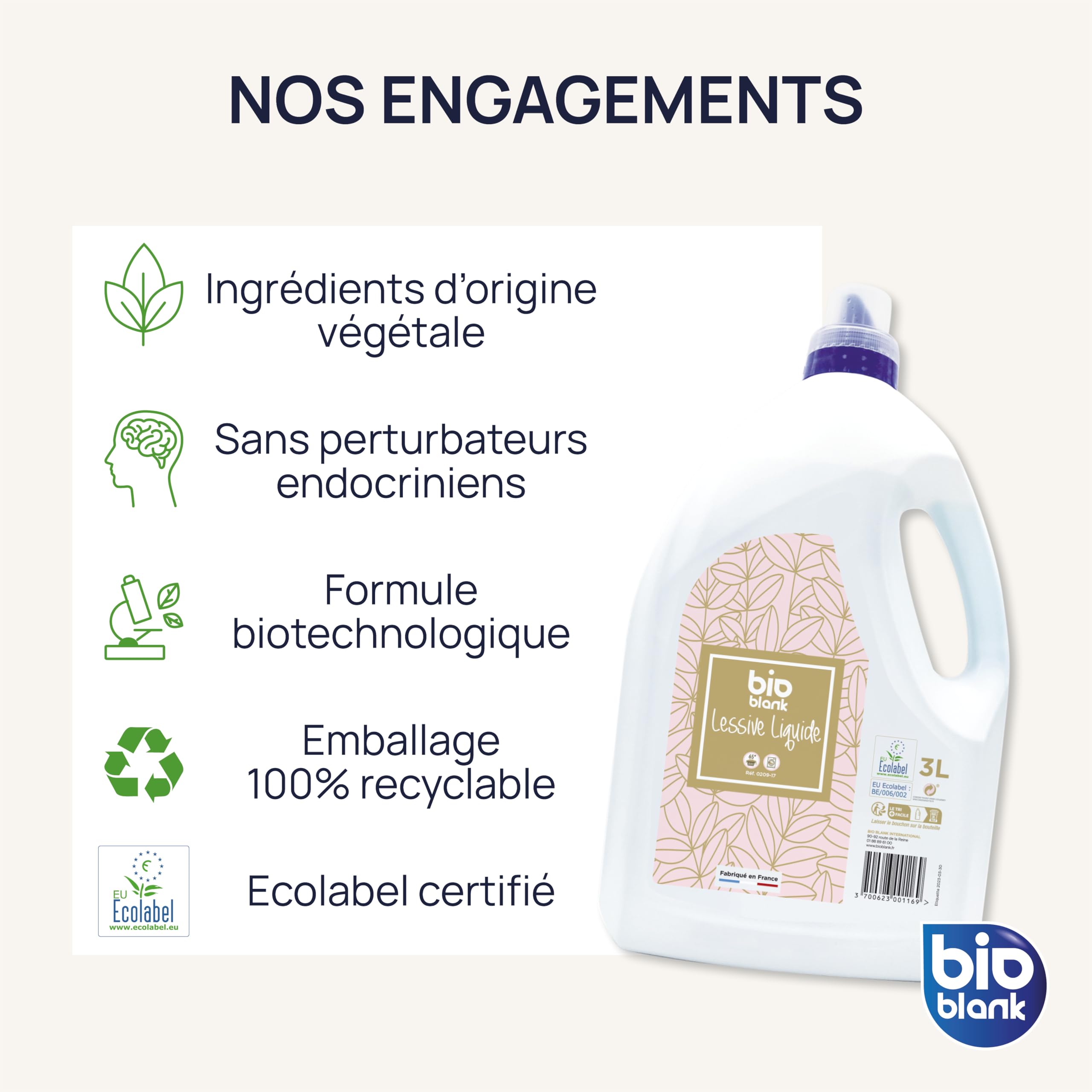 Lessive Liquide Ultra Concentrée 65 Lavages 3L