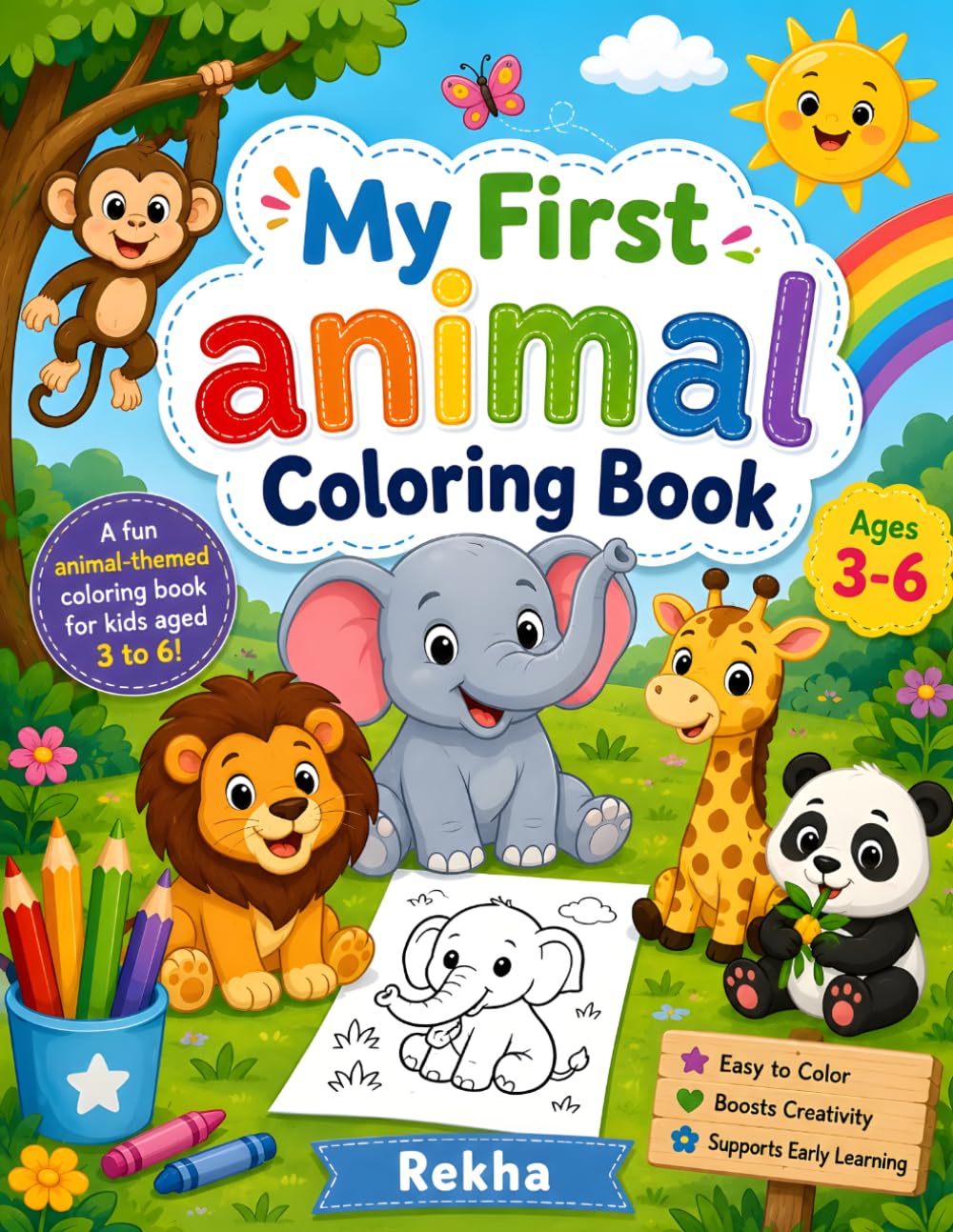 My First Animal Coloring Book