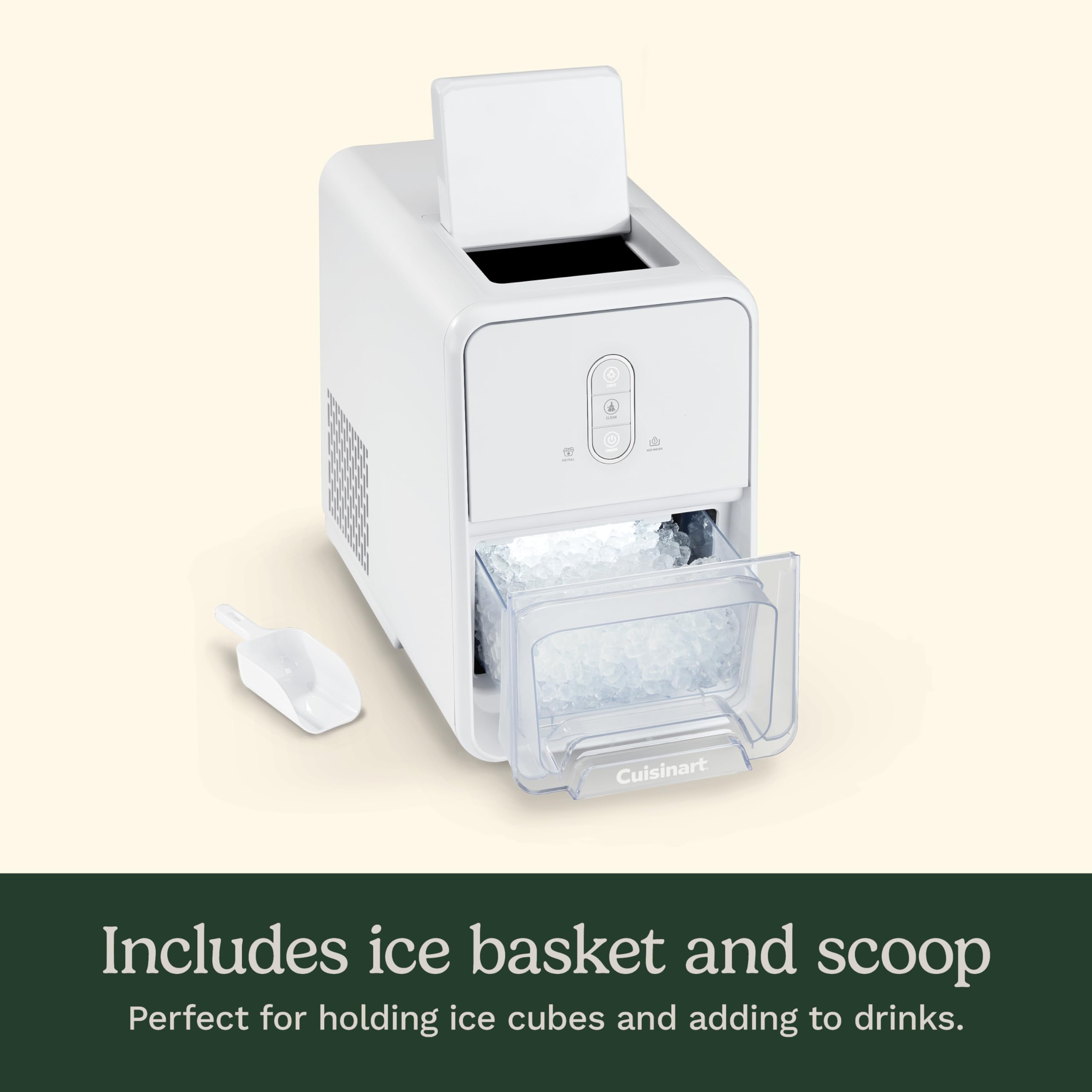 Cuisinart Counter-Top Nugget Ice Cube Maker, White, IMC-12 — view 5