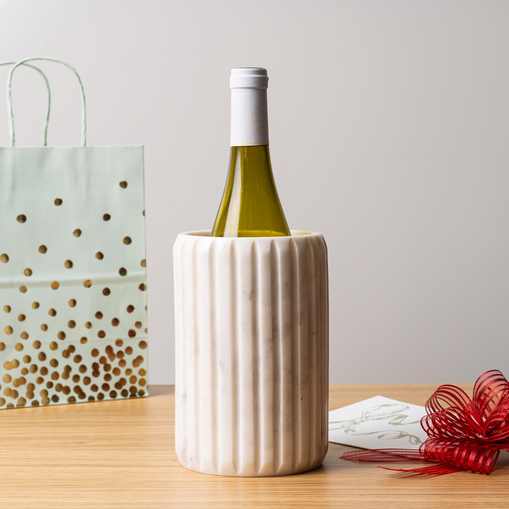 Cork & Mill Marble Wine Chiller, Champagne Bottle Holder, Cooler Bucket — Amazon image 6