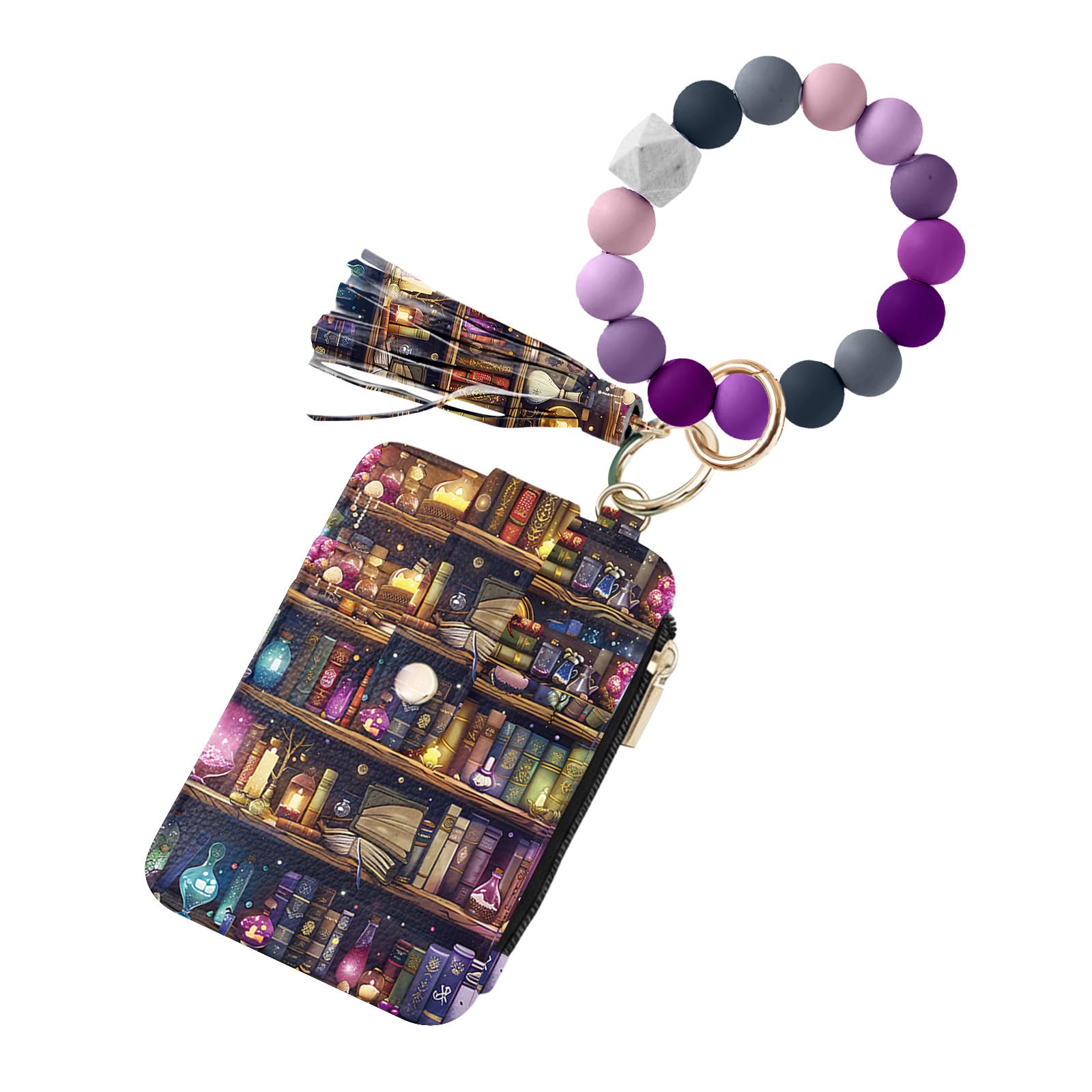Shaeotek Christian Wallet Keychain Wristlet for Women, Verti