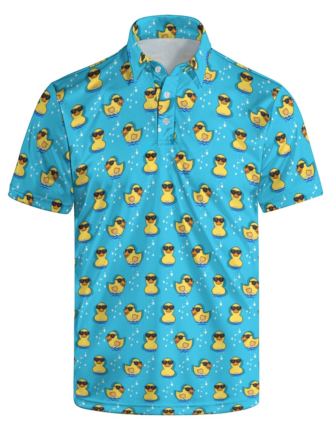 HUURAY Golf Poloshirts Lustig Herren Lustig Print Kurzarm Schnell Trocknende Poloshirt Hawaii Poloshirt Golf Outfit | Lustiges, feuchtigkeitsableitendes Golf-Shirt, schnelltrocknend, kurzärmelig, atmungsaktiv, lässiger Druck, Poloshirt