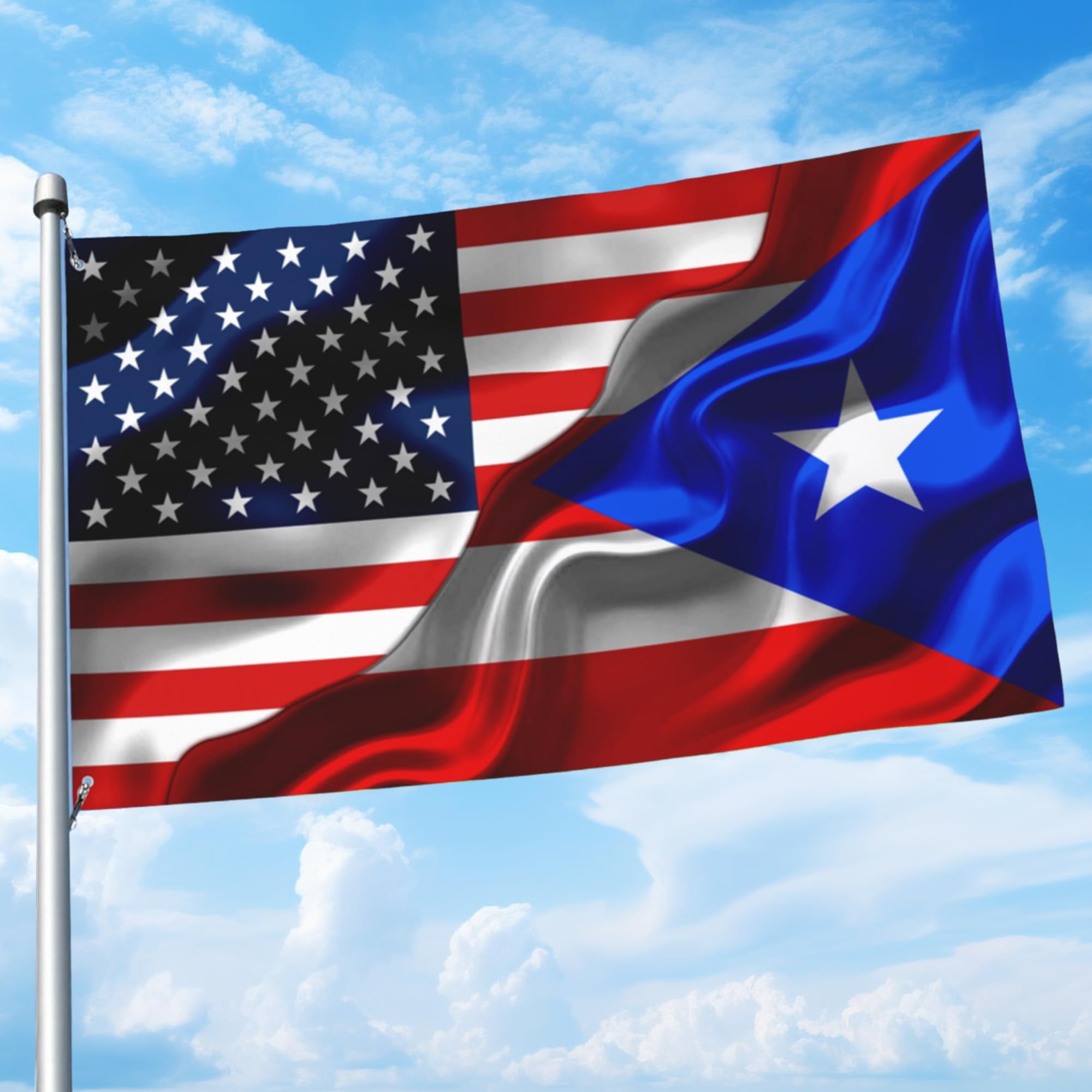 Puerto Rico Puerto Rican USA American flag 3x5 ft