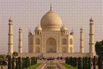 India Taj Mahal Jigsaw Puzzle for Adults 1000 Piece Wooden Travel Gift Souvenir