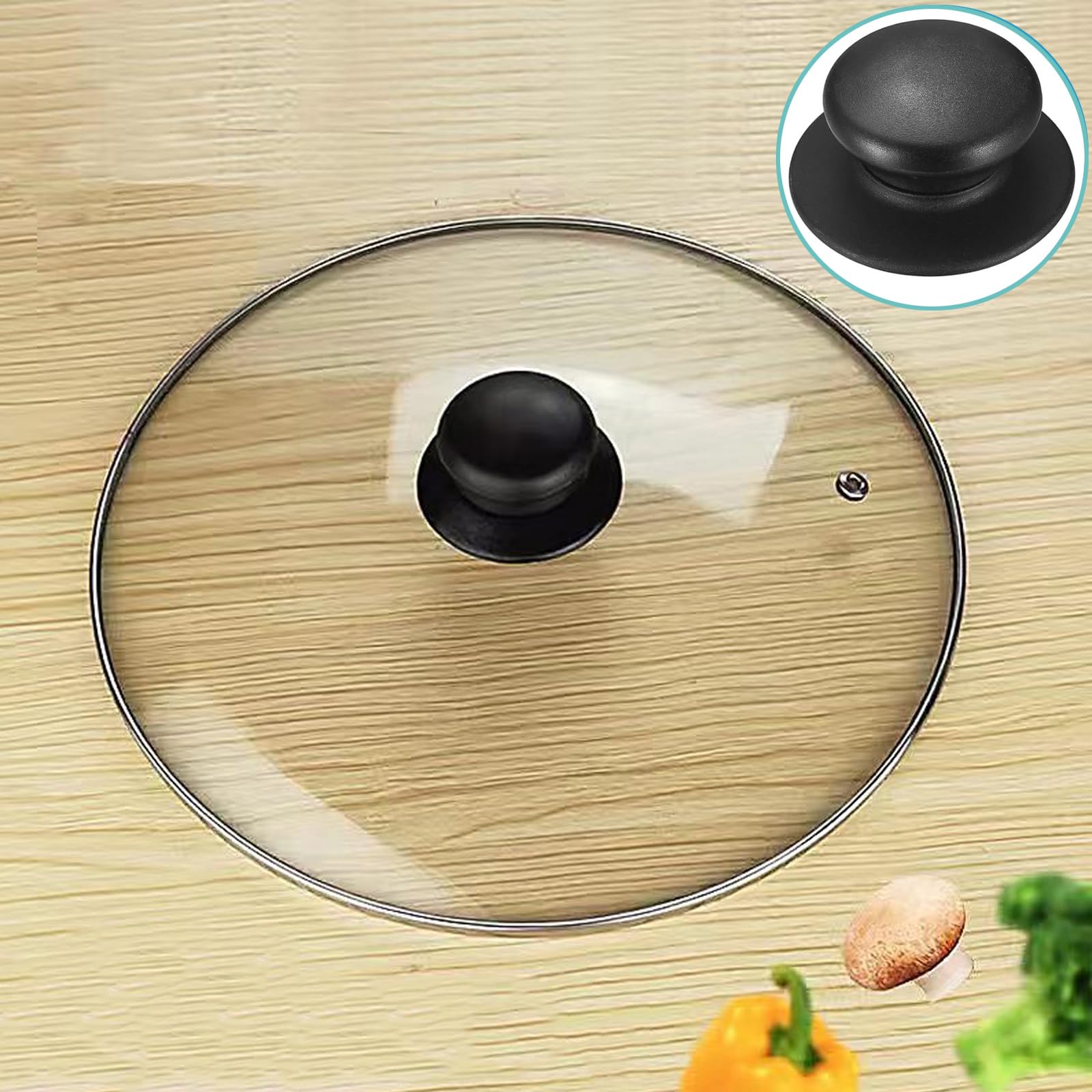 POMELLO UNIVERSALE PER COPERCHIO PENTOLA PADELLA TEGAME MANICO CUCINA