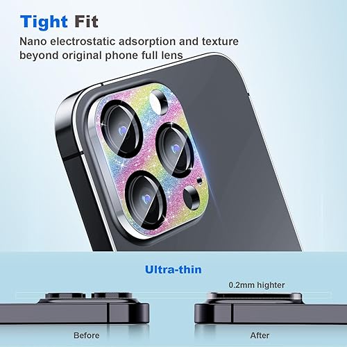 Miniatura 7 de Mansoorr Protector de lente de cámara para iPhone 15 ProiPhone 15 Pro Max, protección contra caídas y cobertura completa Protector de pantalla de