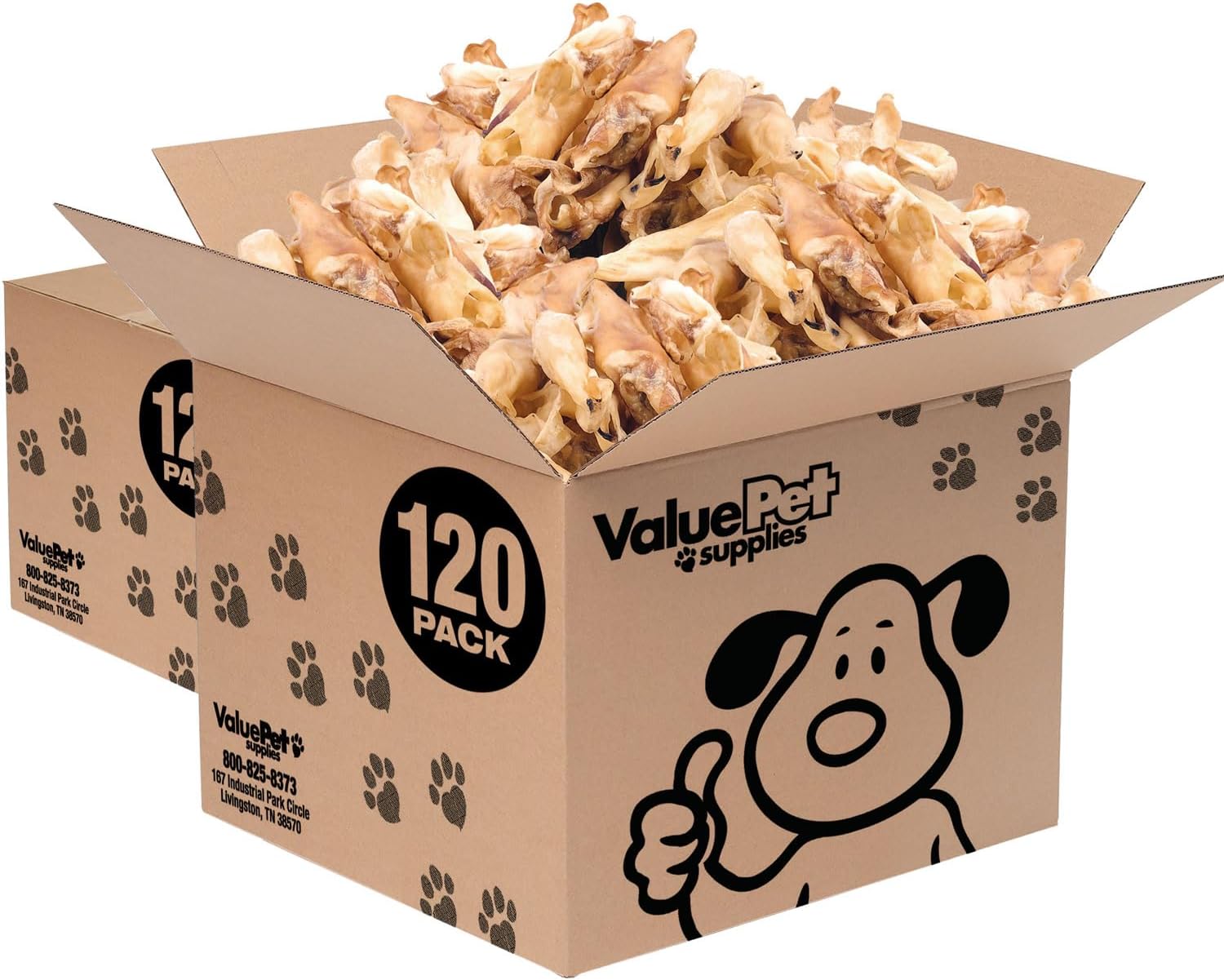 ValueBull Lamb Ears Dog Chews, Varied Shapes, Sizes & Colors, 100 ct Bulk Pack - All Natural Dog Treats, Single Ingredient