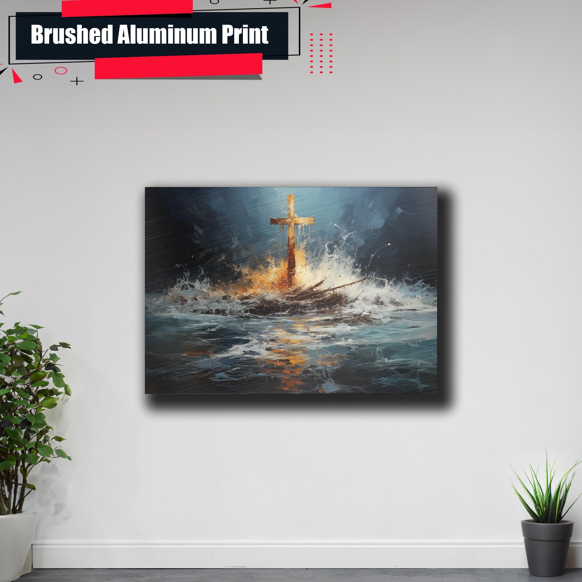 Amazon.com: Cross Artwork, Modern Abstract Christian Wall Art
