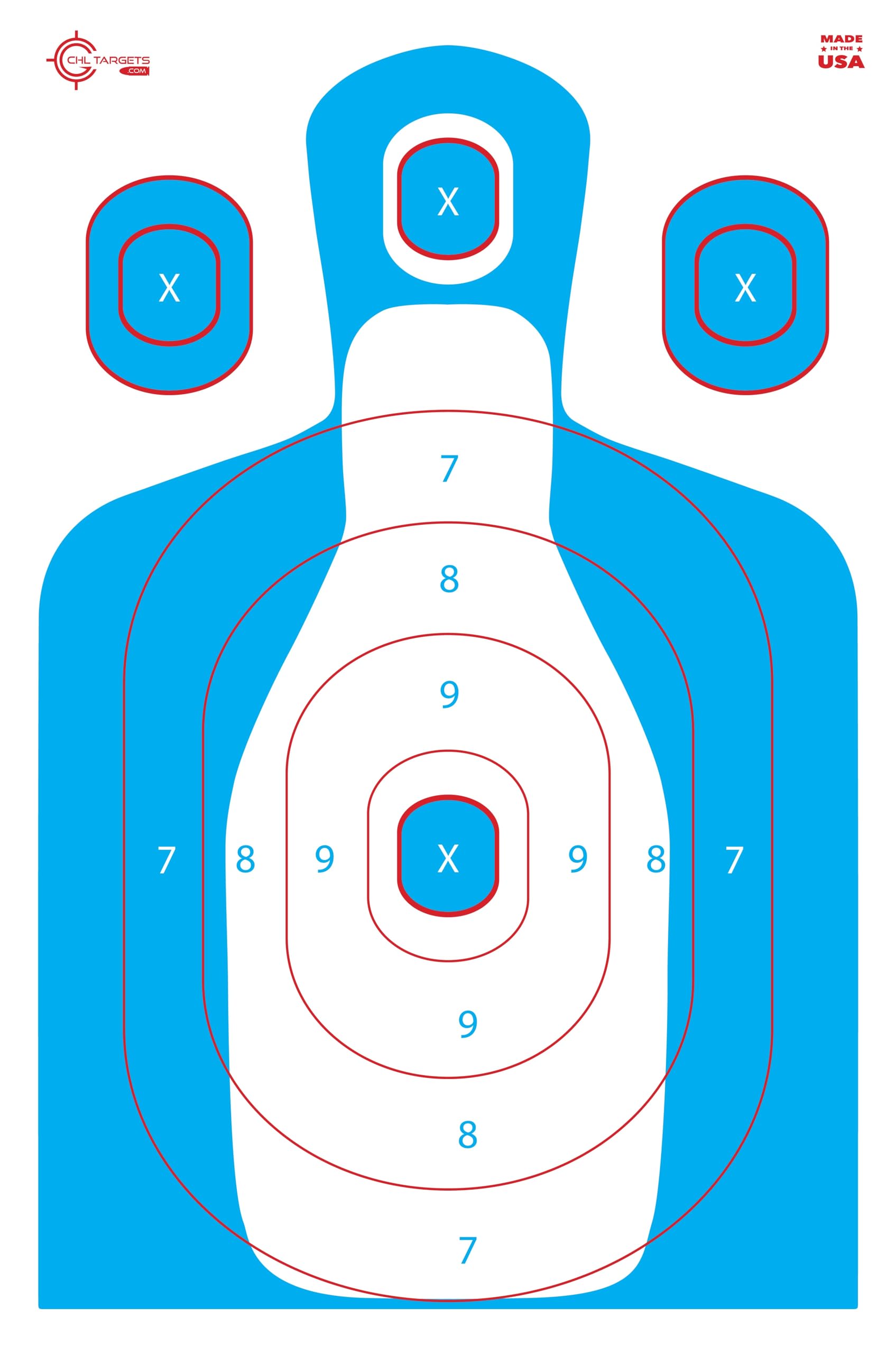 Snapklik.com : Official FBI-Q Shooting Target, Center Mass Silhouette ...