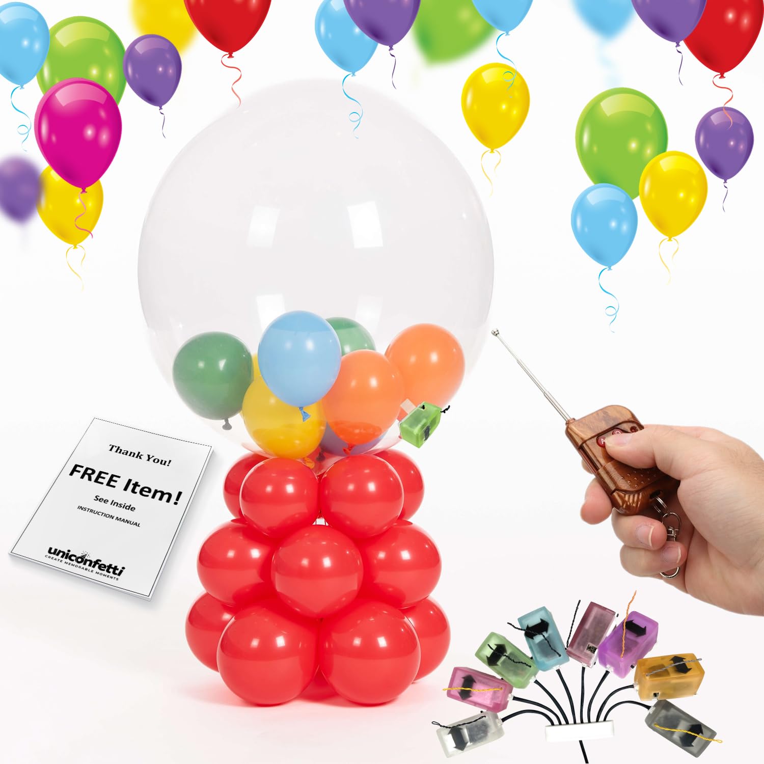 Electronic Balloon Popper - REUSABLE Remote Control Balloon Popper