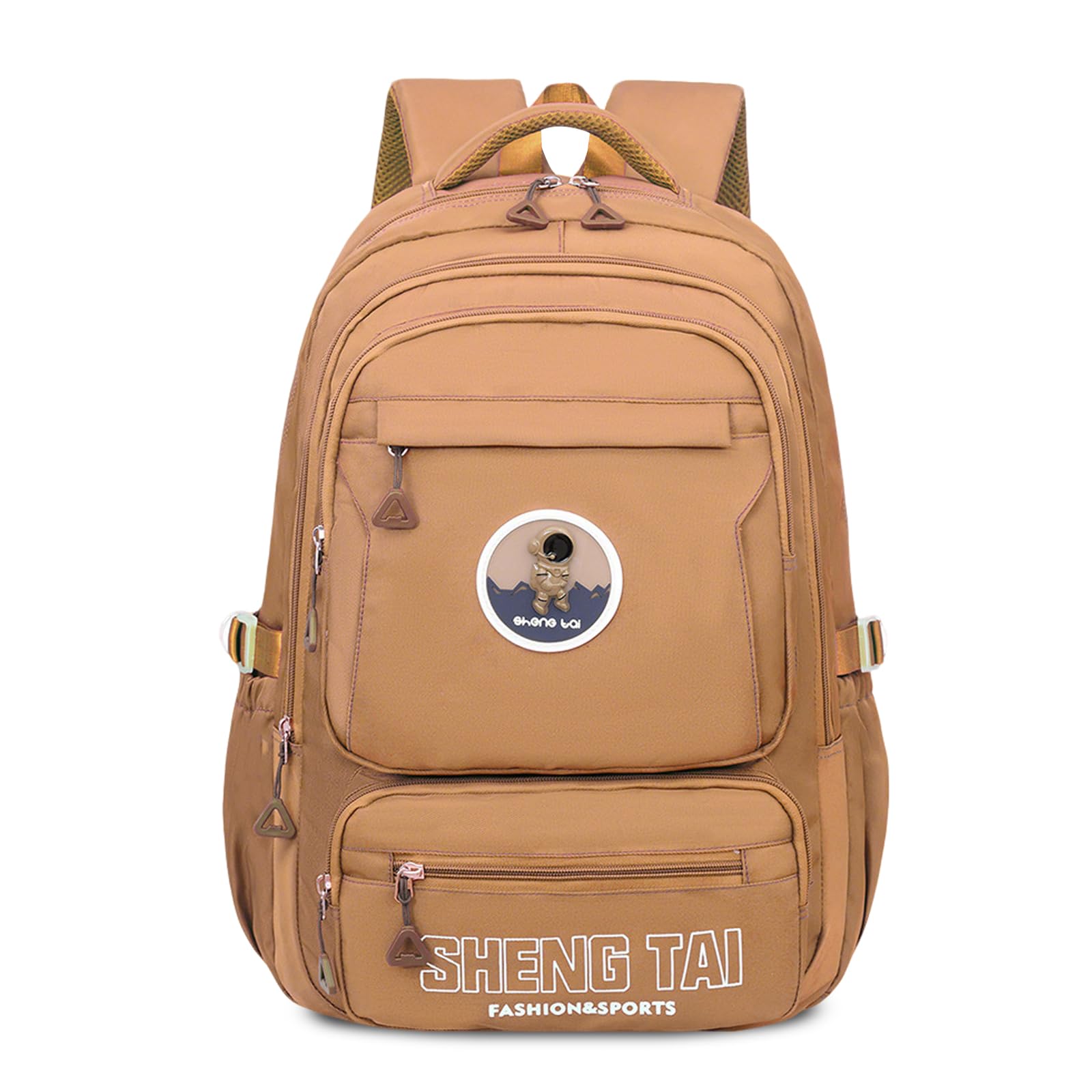 FANDARE Zaino Scuola Zainetto Studente Cartella Zaini Arancione | Borsa Uomo Donna Università Viaggio Lavoro Daypacks