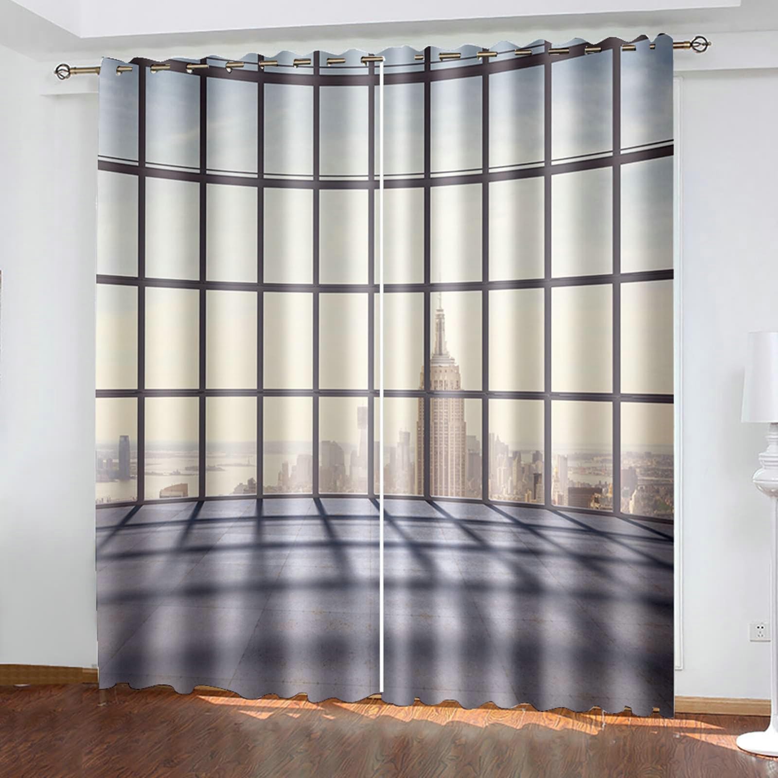 Rideaux salon isolant fenêtres Gualiy pour une ambiance feutrée et design architectural
