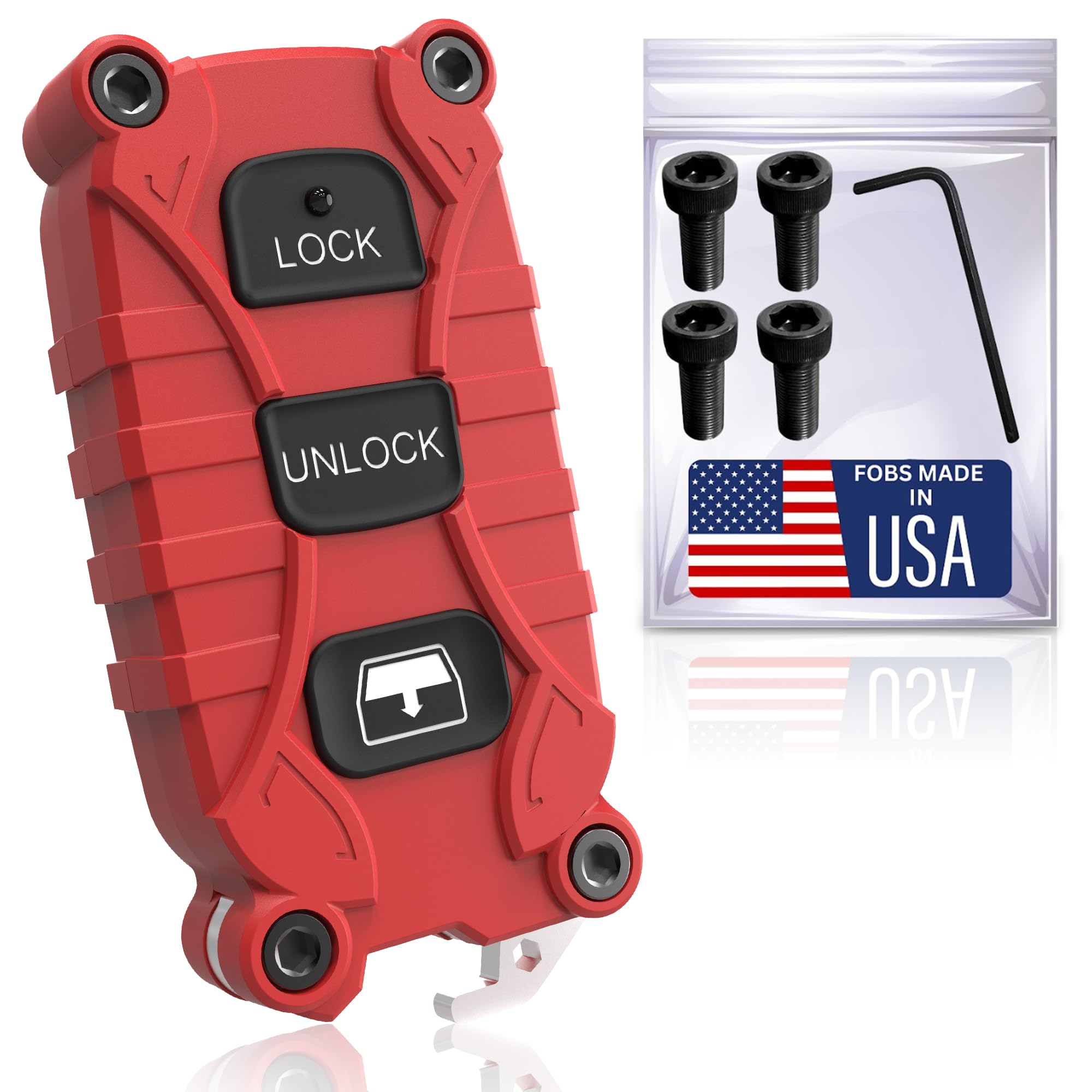 Toyota 4Runner 1996-2009 Key Fob - Heavy Duty 3 Button - Also fits Highlander 2004-2007. Lock Unlock Panic - Housing Case with Bottle Opener -No