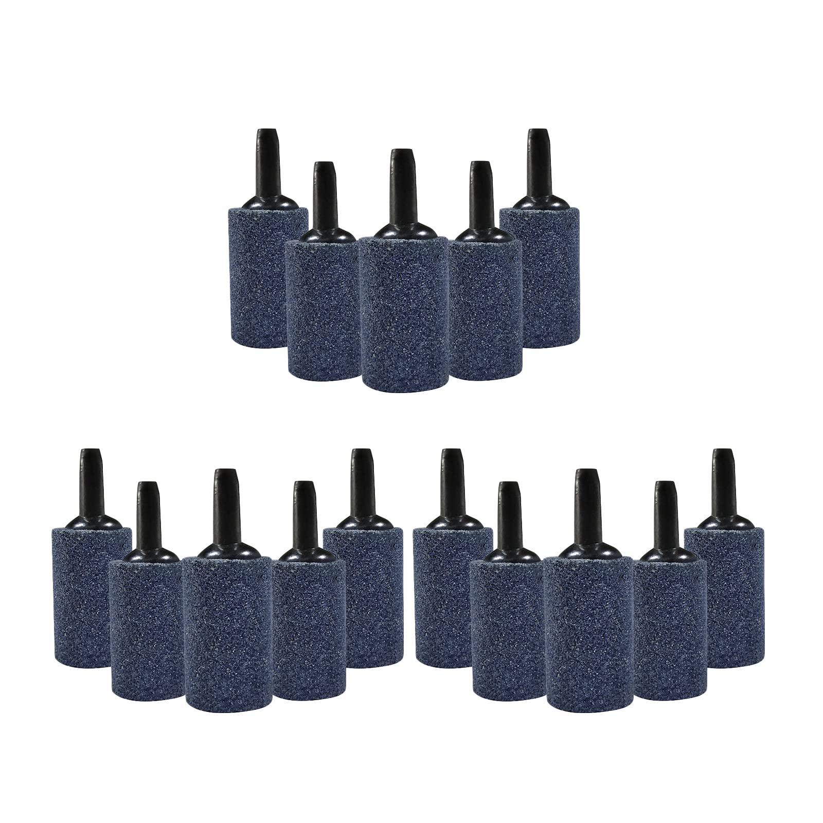 WUDQIJI Aquarium Luftausströmer Luftstein für Aquarium 15 Stück Φ1,5 cm | Luftblase Stein Sauerstoffstein Sprudler Luftblasen Diffusor Blasendiffusor Airstone für Aquarium Pumpe Hydroponik