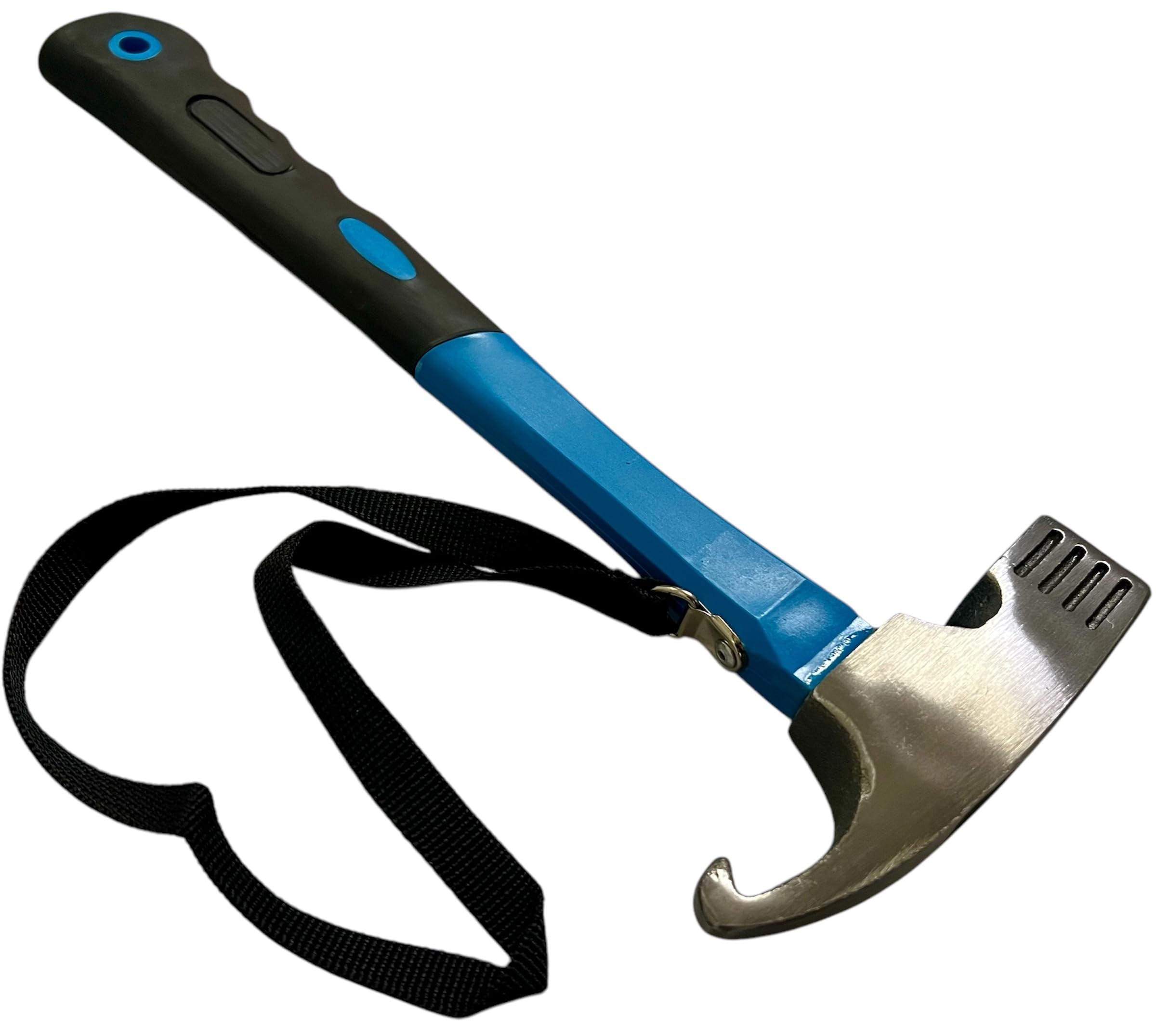 Marteau de tente avec extracteur de sardines – Marteau de camping avec dragonne – Marteau de camping pratique et robuste pour tente et arracher les piquets – Idéal pour tente, sol dur et