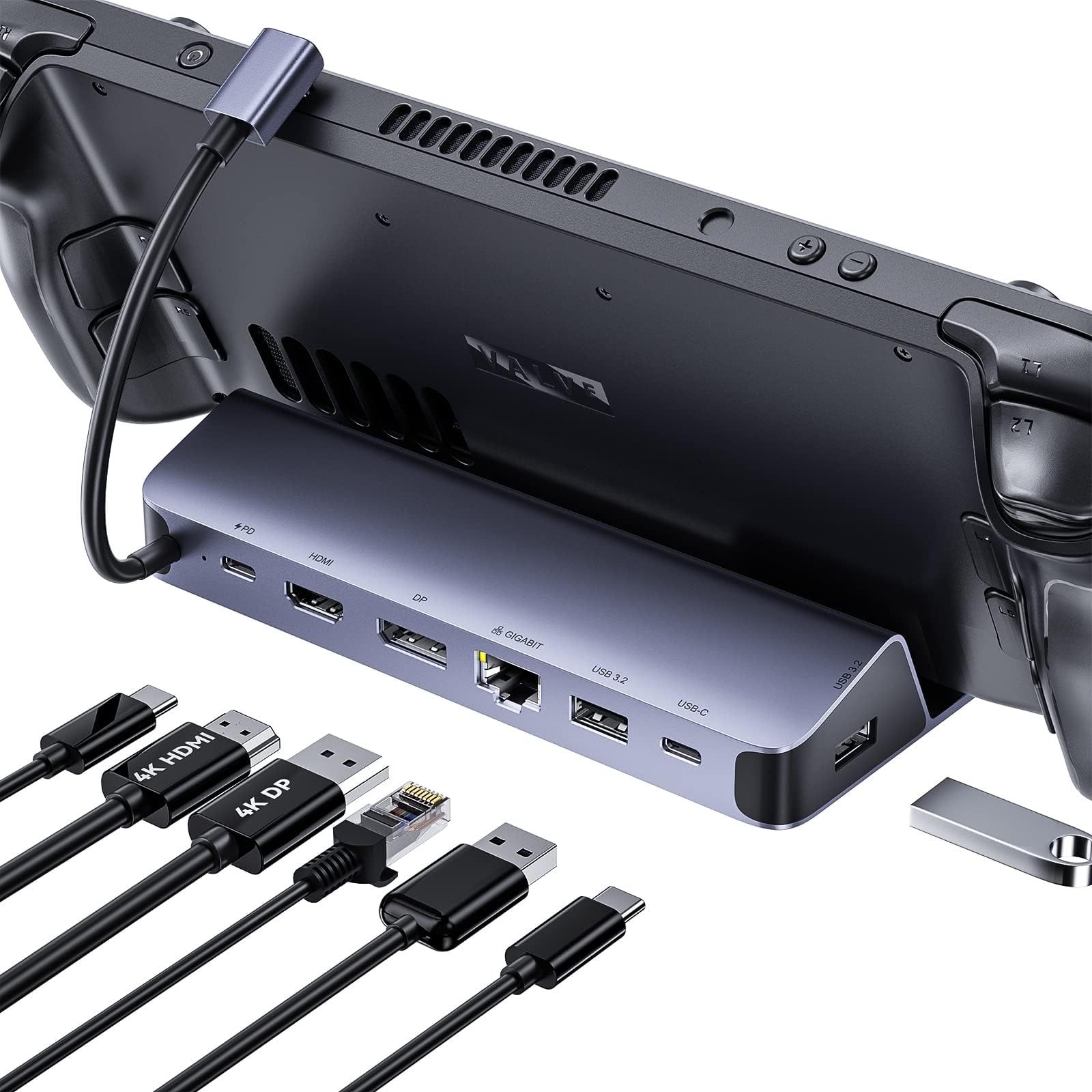 Steam Deck 256GB Dock付き Amazon.com: Steam Deck Dock, Baseus 6-in-1 Docking Station for