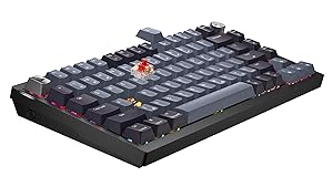Corsair K65 Plus Wireless 75% RGB Mechanical Gaming Keyboard Pre-Lubricated MLX Red Linear Switches PBT Dye-Sub Keycaps PC, Mac, PS5, PS4, Xbox, iPad QWERTY NA Black/Gray