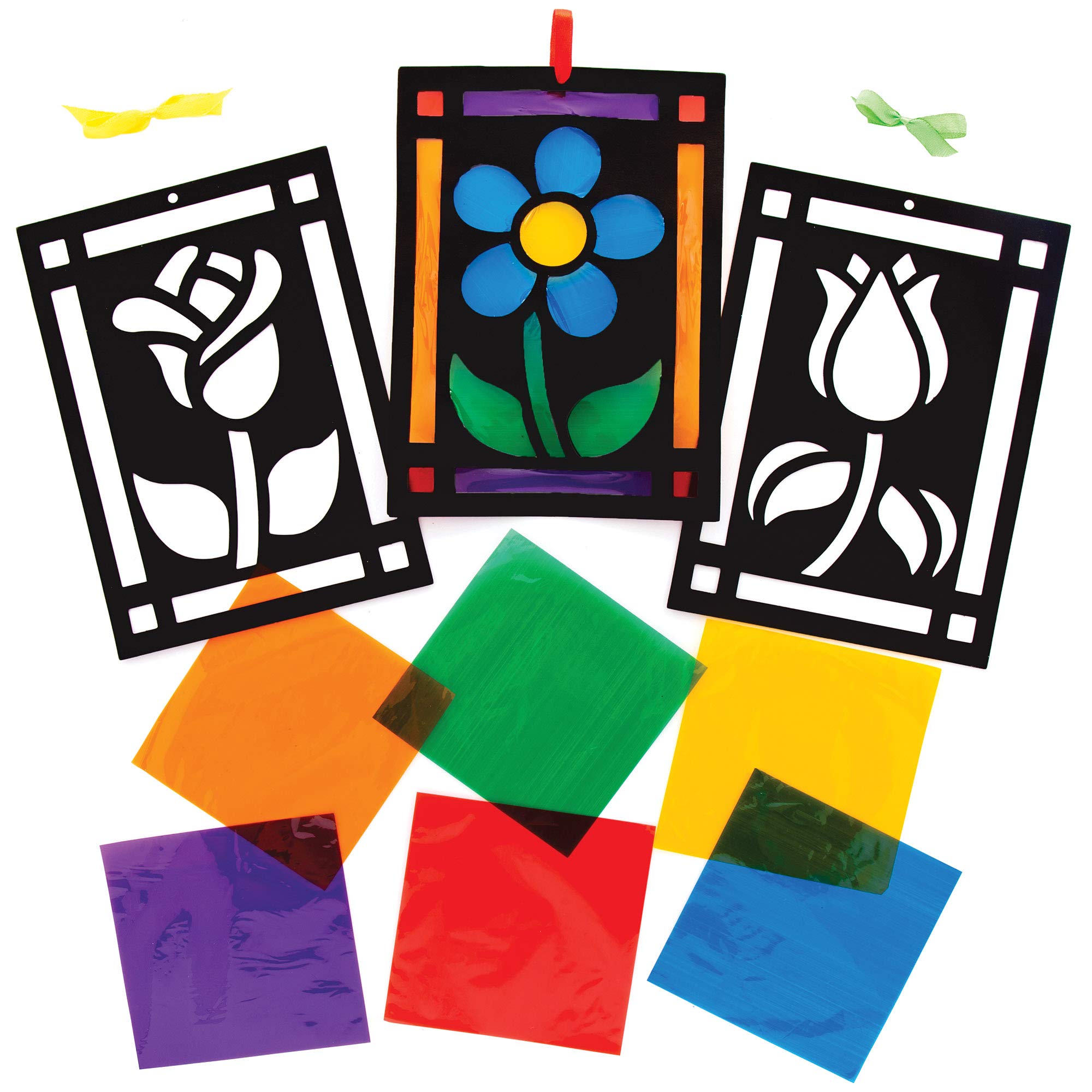 Kit Decorazioni Vetro Colorato Baker Ross - 6 Mongolfiere Da Assemblaggio Per Bambini F 514665