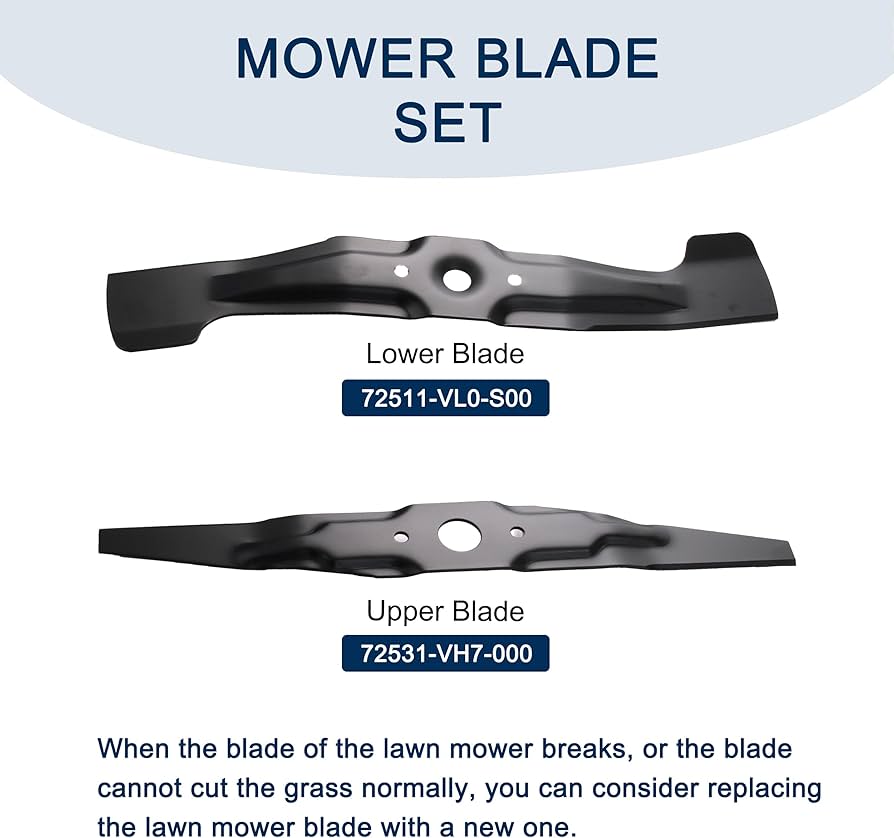 f♡ Amazon.com : 72511-VL0-S00 & 72531-VH7-000 Mower Blade Set