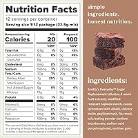 Vista 2 de Scotty's Everyday - Mezcla para brownies de chocolate keto - 1g de carbohidratos netos, 0g de azúcar añadido, sin gluten, alta en fibra - Sin