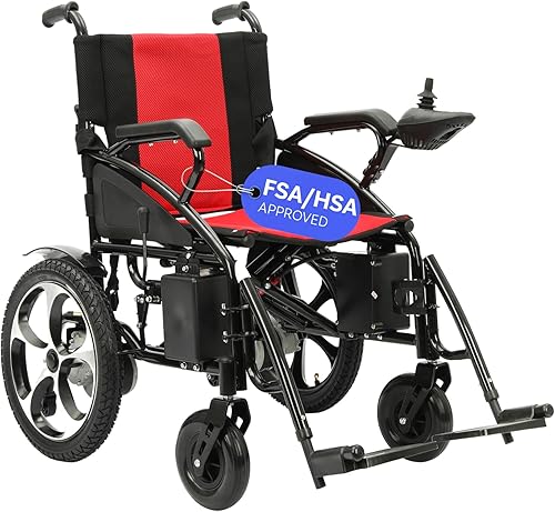 Vista 14 de Culver Artemis Silla de ruedas eléctrica todo terreno resistente, sillas de ruedas eléctricas plegables elegibles para HSA FSA para adultos, sillas