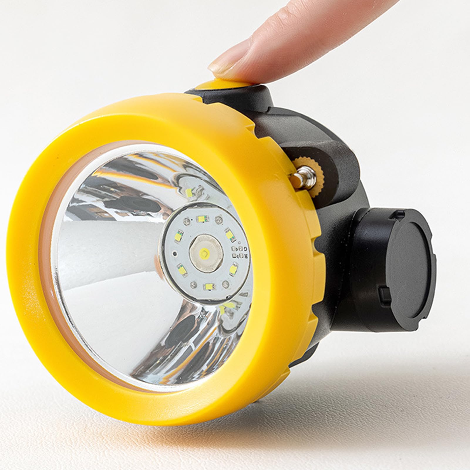 Bezpieczeństwo Lampa górnicza, super jasna lampa górnicza LED Wodoodporna latarka czołowa Przeciwwybuchowa Czapka z twardym kapeluszem Reflektor, Camping Hiking Górnictwo Reflektor
