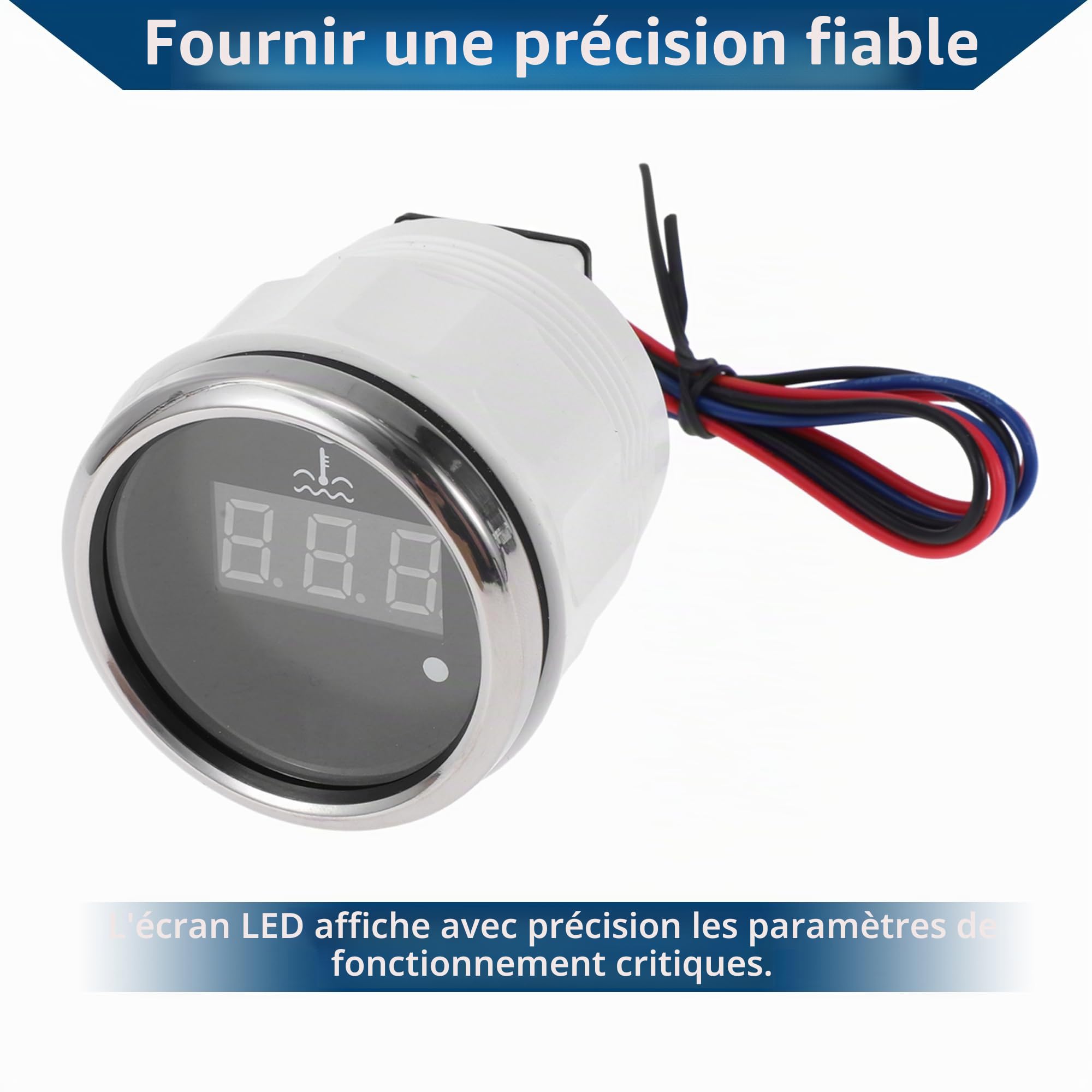 A ABSOPRO Kit Jauge Température Eau Numérique 1.57 1pc Pour Radiateur