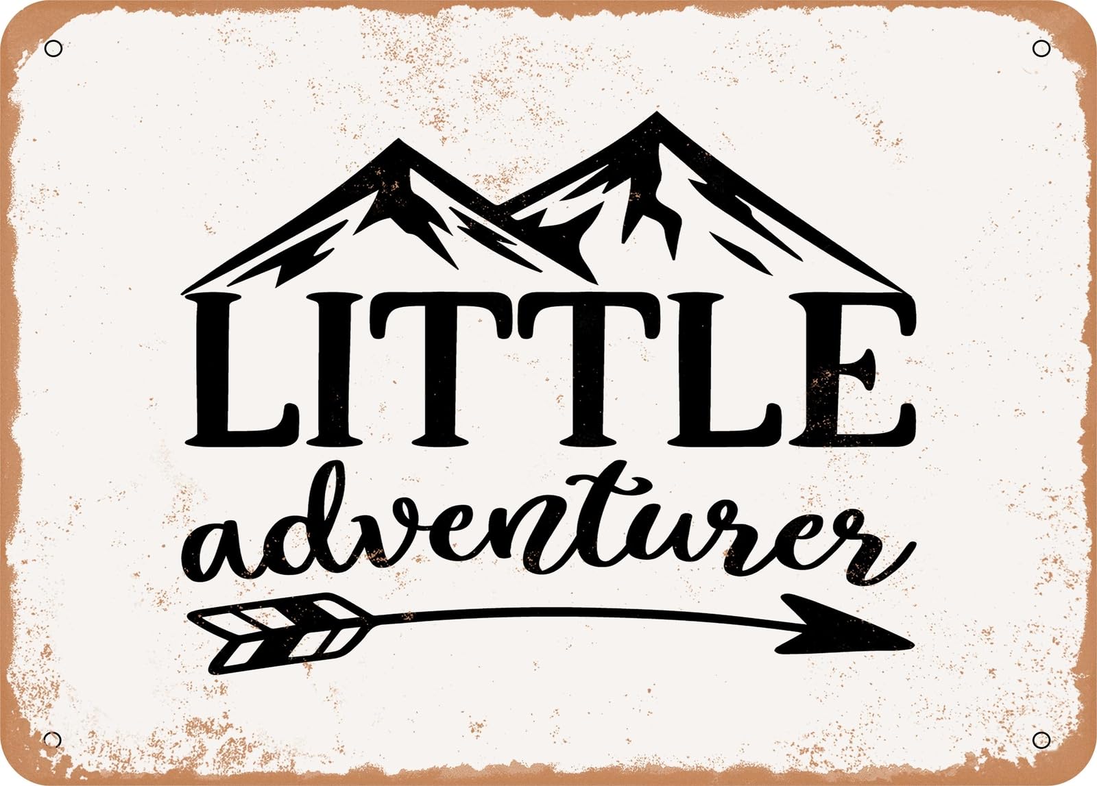 Metal Sign - Little Adventurer - Vintage Look Sign home decor