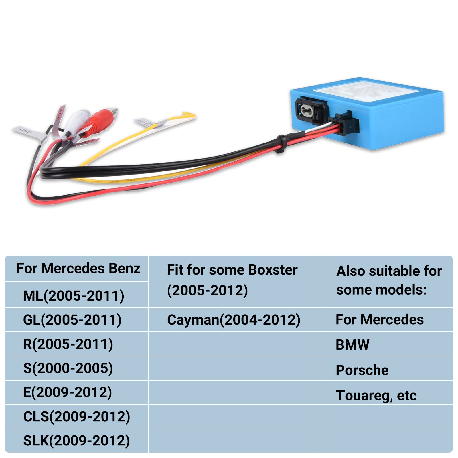 EKAT Fiber Optic Decoder for Mercedes Benz ML/GL/R/S/CLS/SLK/Cayenne/Touareg