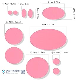 aZengear Repair Patches for Jackets, Tent, Shoe Toe, Air Mattress, Inflatables, PVC Gear - Waterproof, Self-Adhesive, Tear-Cold-Heat-Resistant, Down Puffer Coat (11 Pcs, Pink)