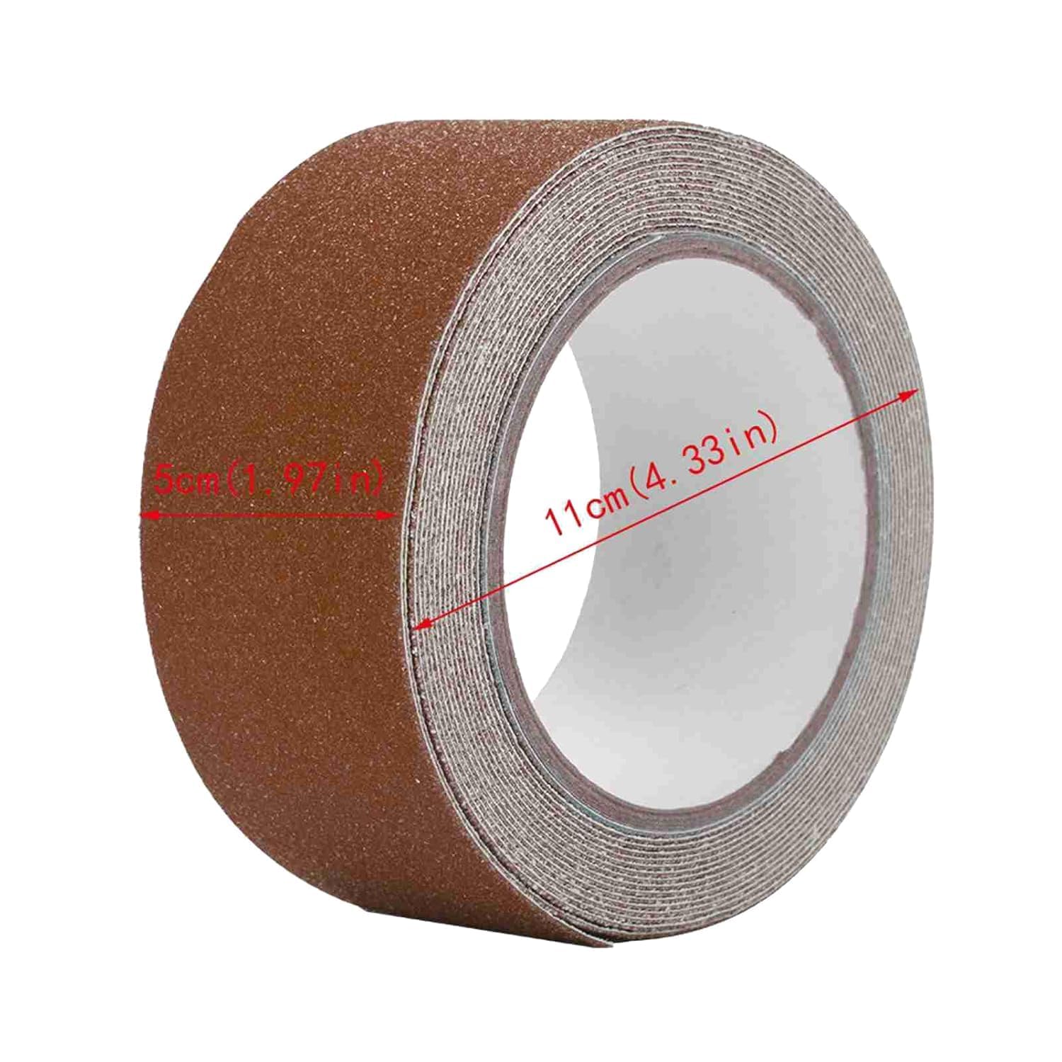 Bande Antidérapante adhésive, Lot de 1 à 3 Bandes antidérapantes Décoration de sécurité pour l'intérieur et l'extérieur Escalier Marches et Bande Sécurité, 5 cm x 5 m