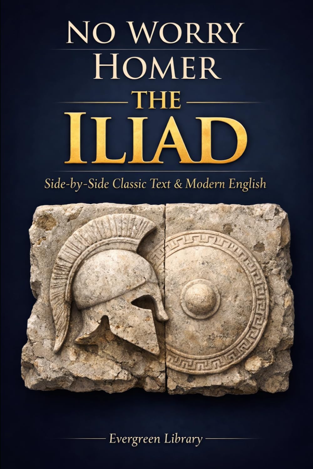 The Iliad: No Worry Homer: Original Text with Modern English Translation