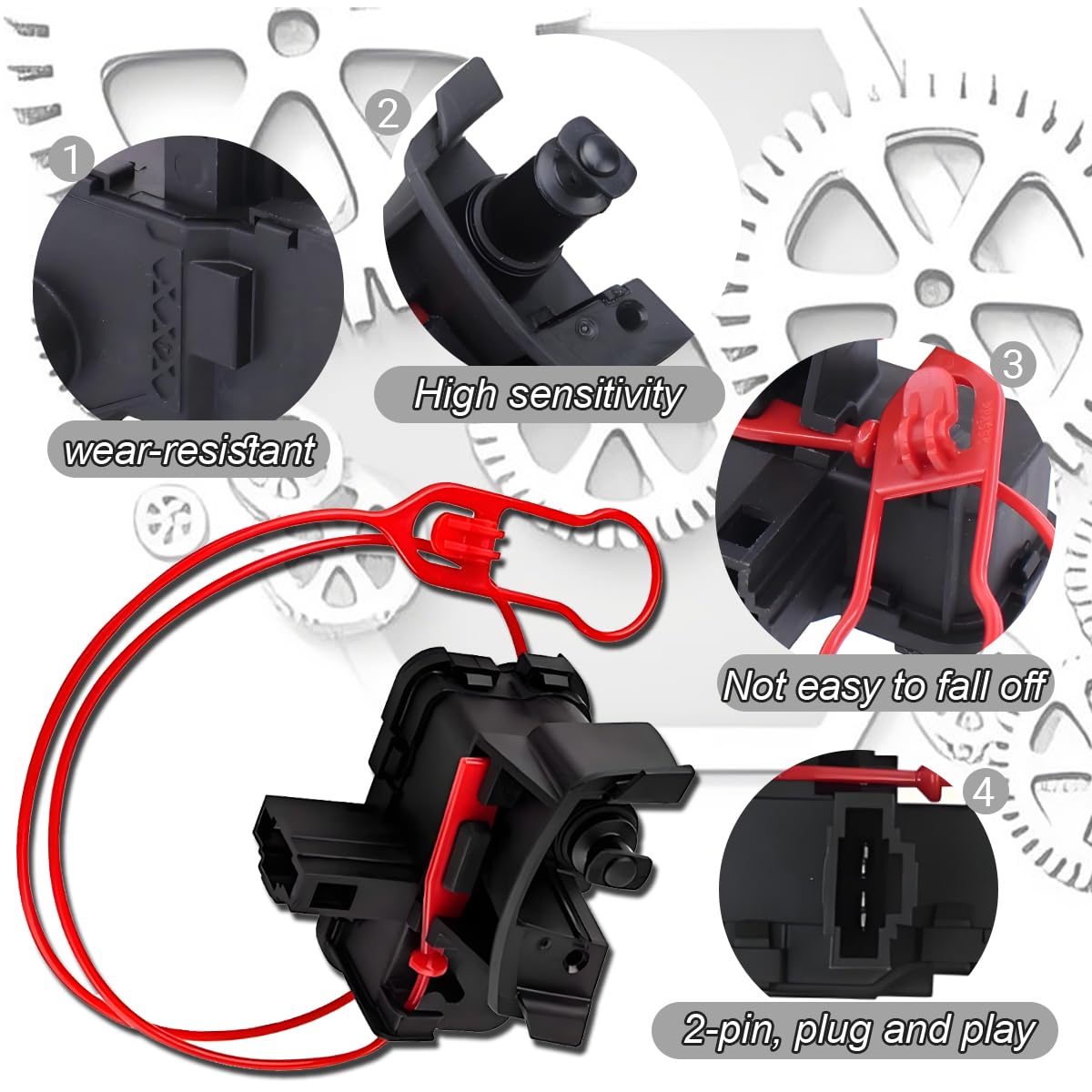 ZAMDOE 8K0862153H Actuador de Bloqueo del Motor Tapa Puerta del depósito de Combustible Coche para Audi A4 S4 A5 Coupe Q5 B8 8R RS4 RS5 S5 SQ5 Allroad Quattro Coupe para VW G-olf T-ouareg