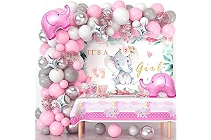Winrayk Elephant Baby Shower Decorations for Girl