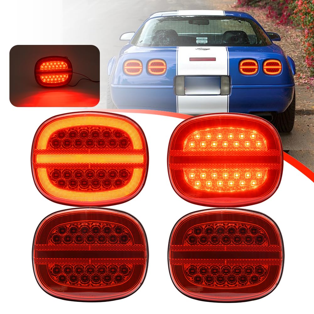 Amazon.com: 4Pcs Red LED Tail Light Kit for 1991-1996 Chevy