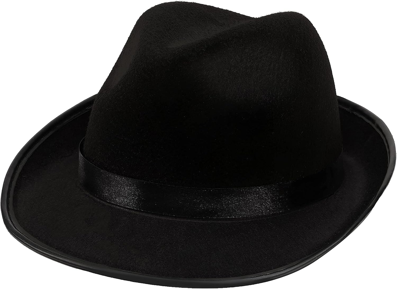 Spooktacular Creation 3 Pack Gangster Hats Black Felt Fedora Hats with Band Wide Brim Manhattan Mobster Costume 1920s Party Men Women Trilby Panama Hat : Clothing, Shoes & Jewelry