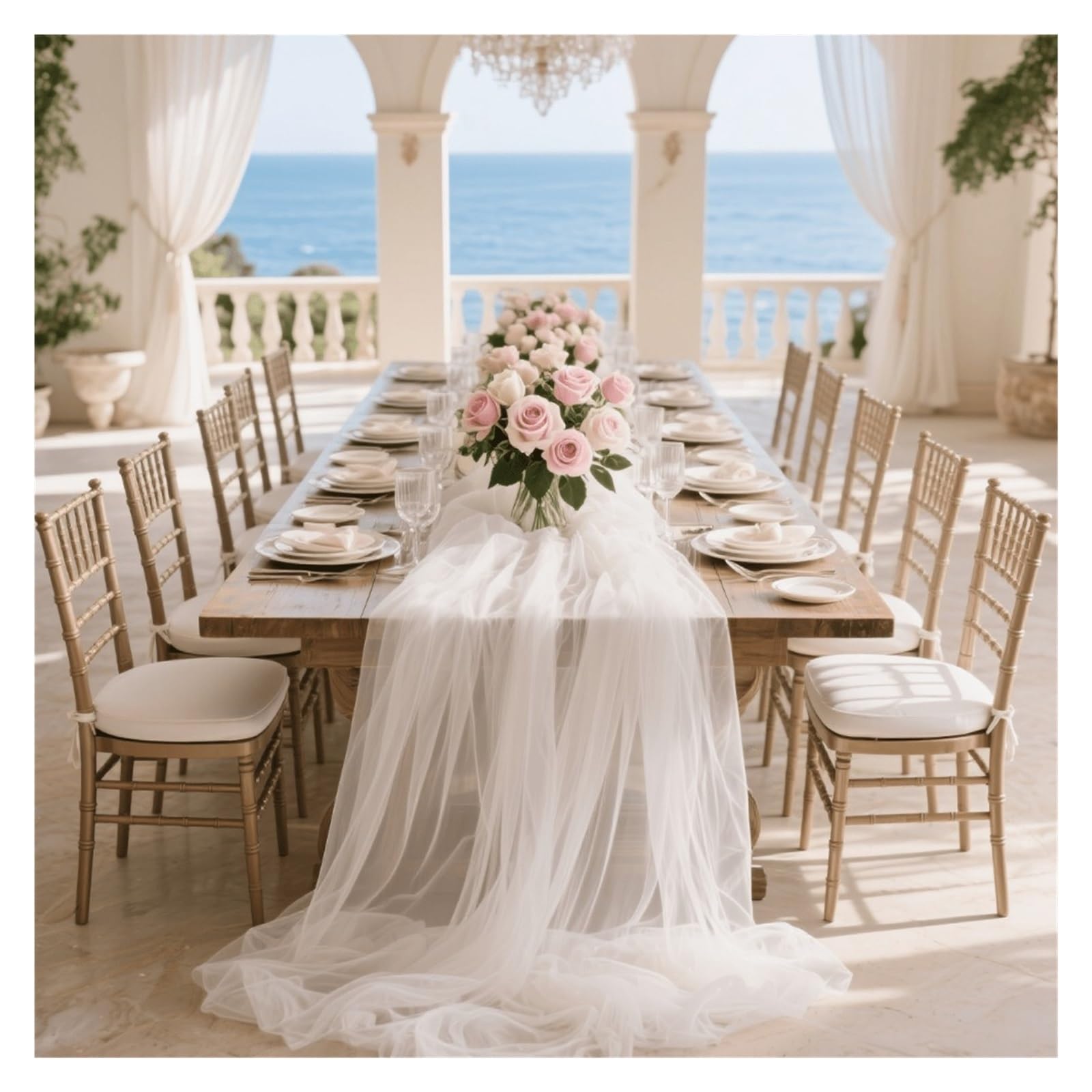 floral tablecloth Wedding Sheer Table Runner