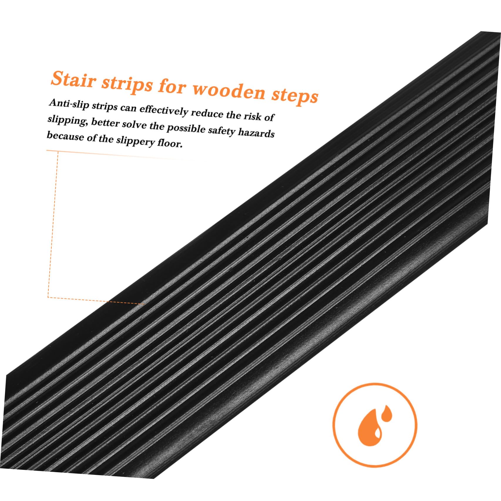 Gatuida Nastro Antiscivolo per Scale in Pvc, Striscia Adesiva Resistente 6 M per Gradini Interni ed Esterni, Protezione Antiscivolo per Bagno, Doccia e Pavimenti Lisci